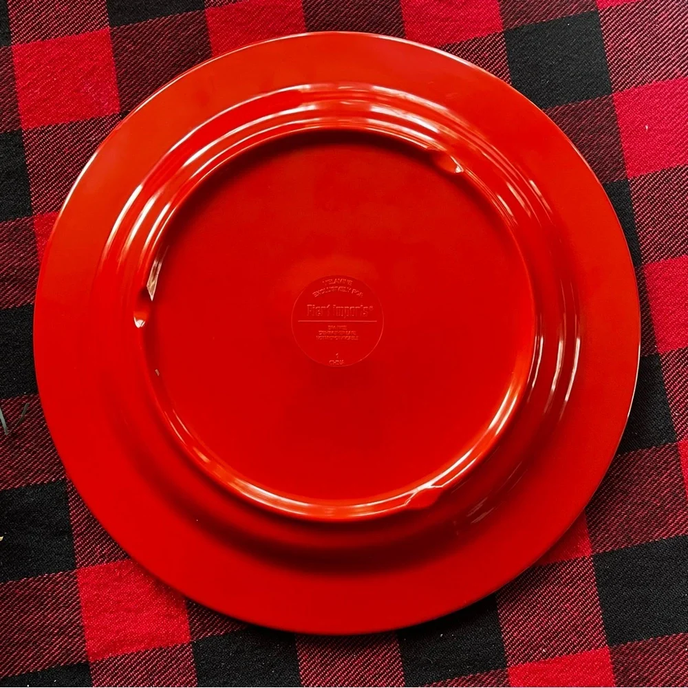 6 Pier 1 Imports Melamine Christmas Deer Plates